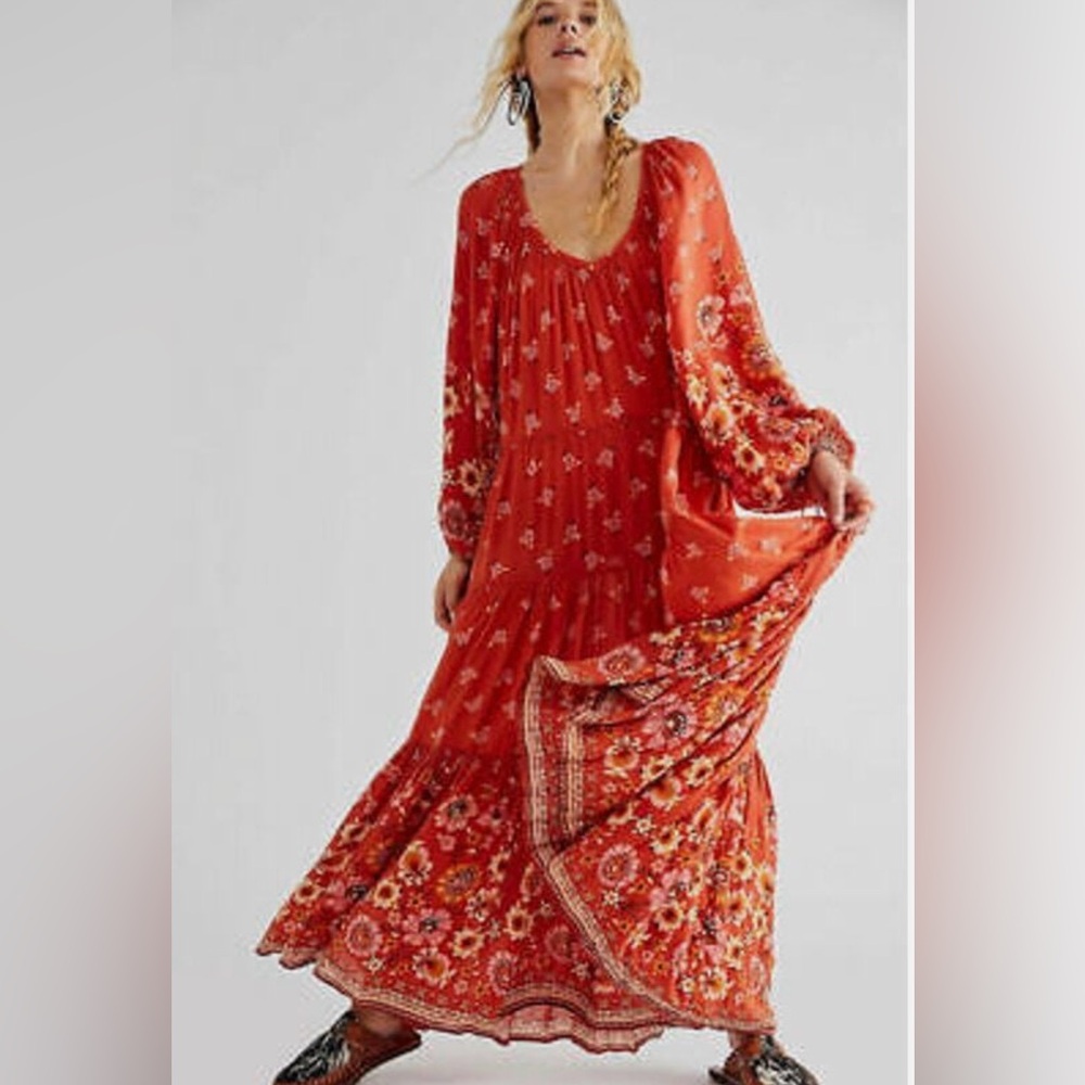 NWT Spell and the Gypsy Joni dress in Campfire color